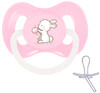 Пустышка силиконовая симметричная (розовая) с 6 до 18 м-цев Little Cutie, Canpol babies