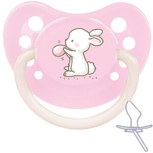 Пустышки: Пустышка Little Cutie, силиконовая анатомическая, 0 -6 мес, розовая, Canpol babies