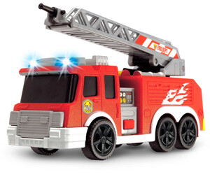 Машинки: Пожарная машина с водяной помпой, 15 см (свет, звук), Dickie Toys