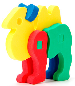 Пазлы и головоломки: Объемный конструкор Верблюд, Бомик