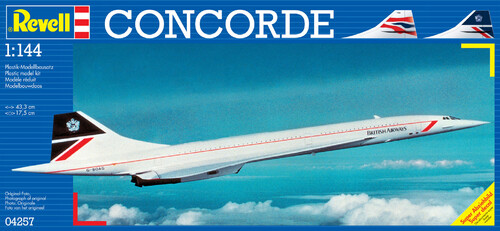 Сборные модели-копии: Сборная модель Revell Самолет Concorde British Airways 1144 (04257)