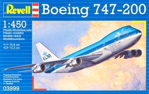Збірні моделі-копії: Збірна модель Revell Boeing 747-200 Jumbo Jet 1450 (03999)