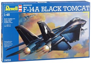 Ігри та іграшки: Збірна модель Revell Літак F14A Tomcat Black Bunny 1144 (04029)
