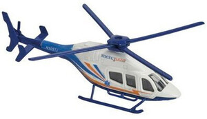 Воздушный транспорт: Вертолет спасательный Bell 429, 13 см, Majorette
