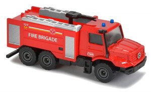 Ігри та іграшки: Пожарная машина Mercedes-Benz Zetros, 7.5 см, Majorette