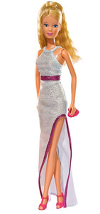 Ігри та іграшки: Лялька Штеффі в білій сукні та з сумочкою, серія Вечірній стиль, Steffi & Evi Love