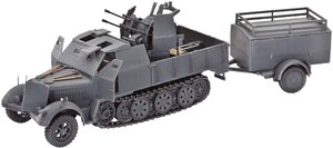 Игры и игрушки: Набор для сборки модели Revell Немецкое самоходное зенитное орудие с прицепом SdKfz 7/1 172 (03195)