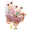 Шоколадные кролики-двойняшки в коляске, Sylvanian Families
