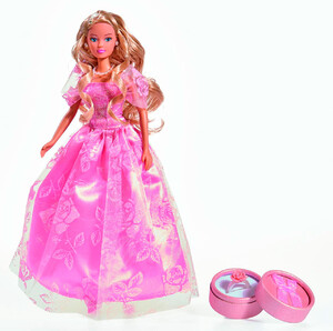 Ігри та іграшки: Лялька Штеффі Романтичний стиль, з браслетом і кільцем, Steffi & Evi Love