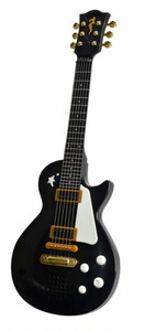 Игры и игрушки: Музыкальный инструмент электронная Рок-гитара черная, My Music World