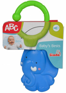 Развивающие игрушки: Погремушка-подвеска Слон серии Зверюшки, ABC