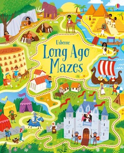 Книги з логічними завданнями: Long Ago Mazes [Usborne]