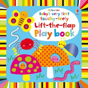 Тактильные книги: Baby's very first touchy-feely lift-the-flap play book [Usborne]