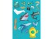 Гра навчальна з багаторазовими наліпками на постері «Підводний світ», Умняшка дополнительное фото 4.