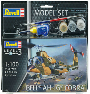 Игры и игрушки: Подарочный набор Revell с моделью вертолета Bell AH-1G Cobra (64954)