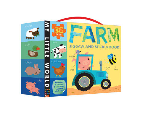 Животные, растения, природа: Farm Jigsaw and Sticker Book