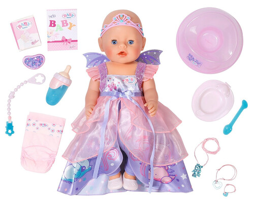 Ляльки і аксесуари: Интерактивная кукла Baby Born Принцесса Фея (43 см), серия Нежные объятия