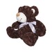 Мягкая игрушка Медведь коричневый с бантом, 40 см, GranD дополнительное фото 1.