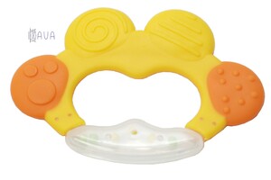 Развивающие игрушки: Прорезыватель-погремушка, Baby team (желтый)