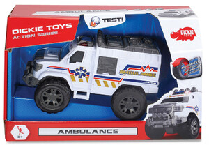 Рятувальна техніка: Автомобіль Швидка допомога (звук, світло), 20 см Dickie Toys
