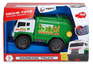 Ігри та іграшки: Автомобіль Сміттєвоз з баком (звук, світло), 20 см Dickie Toys