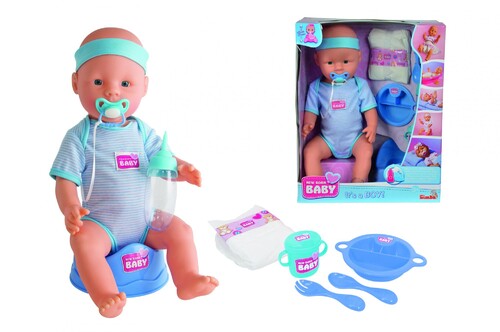 Куклы и аксессуары: Кукла-пупс Симба Уход за малышом, 43 см