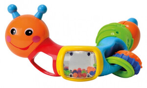 Развивающие игрушки: Погремушка Гусеничка с поворотными элементами, звук