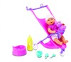 Пупс мини NBB с коляской и аксессуарами, 12 см New Born Baby