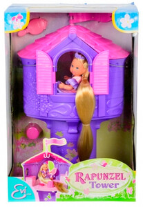 Куклы: Набор с куклой Эви Рапунцель в башне Steffi & Evi Love
