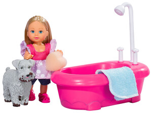 Ігри та іграшки: Набір з лялькою Еві Купання цуценя Steffi & Evi Love