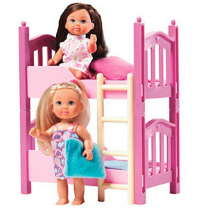 Куклы: Эви с двухэтажной кроватью