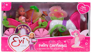 Куклы: Кукла Эви и сказочная карета с лошадью