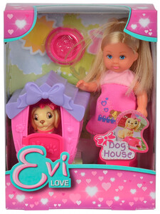 Ляльки: Набір з лялькою Еві Будинок мого песика Steffi & Evi Love