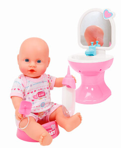 Ігрові пупси: Лялька - пупс NBB Ванна кімната, 30 см New Born Baby