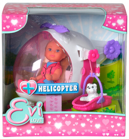 Ляльки і аксесуари: Набір з лялькою Еві Рятувальний вертоліт Steffi & Evi Love