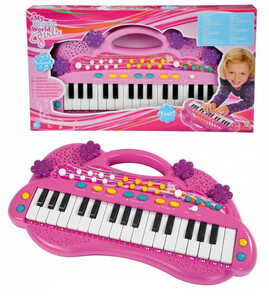 Дитячі піаніно та синтезатори: Музичний інструмент Електросинтезатор Дівочий стиль, 32 клавіші