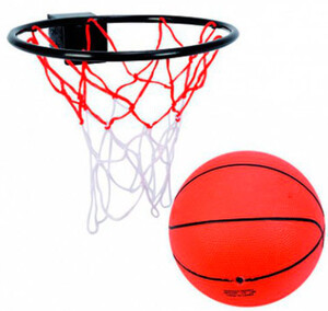 Спортивні ігри: Баскетбольний кошик з м'ячем