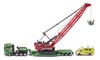 Тягач MAN з платформою, екскаватор, допоміжний автомобіль 1:87