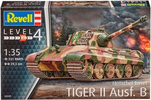Військова техніка: Танк Tiger II Ausf. B (Henschel Turret), 1:35, Revell