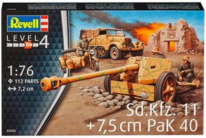 Моделювання: Тягач Sd.Kfz.11 і гармата Pak 40 7,5 см, 1:76 Revell