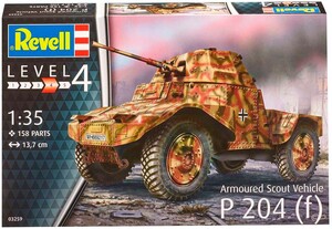 Збірні моделі-копії: Бронетранспортер Armoured Scout Vehicle P204 (f), 1:35, Revell