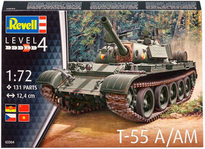 Сборные модели-копии: Танк T-55 A/AM, 1:72, Revell