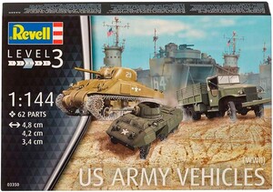 Сборные модели-копии: Военная техника США US ARMY VEHICLES (WWII), 1:144, Revell