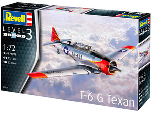Авиация: Легкий самолет T-6 G Texan, 1:72, Revell