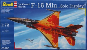 Збірні моделі-копії: Винищувач F-16 Mlu Solo Display Klu, 1:72, Revell
