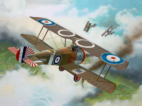 Авиация: Самолет (1917г., Великобритания) Sopwith F1 Camel; 1:72, Revell