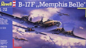 Авіація: Літак (1942р., США) B-17F Memphis Belle; 1:72, Revell