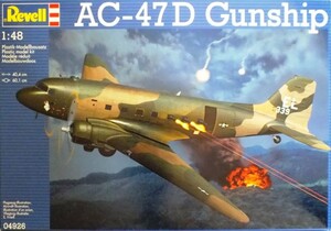 Авиация: Тяжелый ударный самолет AC-47D Gunship; 1:48, Revell