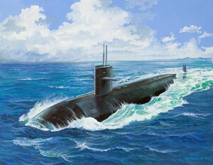 Подводная лодка USS DALLAS SSN-700 (1981г. США),1:400, Revell