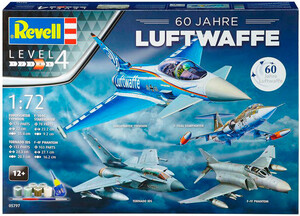 Збірні моделі-копії: Model Set Geschenkset 60 Jahre Luftwaffe, 1:72, Revell